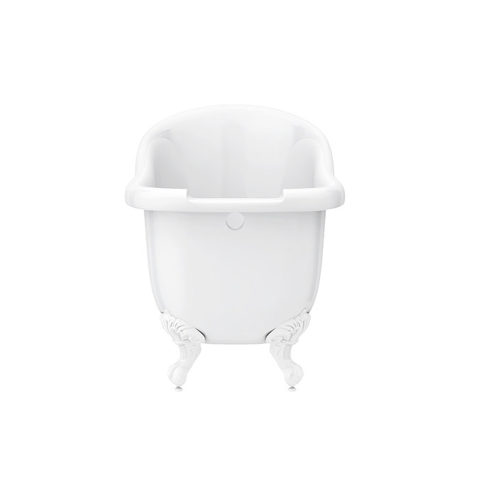 Oxford 1710 Roll Top Slipper Bath + White Leg Set In Bathroom Large Image