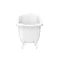 Oxford 1710 Roll Top Slipper Bath + White Leg Set In Bathroom Large Image