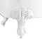 Oxford 1710 Roll Top Slipper Bath + White Leg Set Profile Large Image