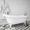Oxford 1710 Roll Top Slipper Bath + White Leg Set  Feature Large Image