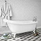 Oxford 1710 Roll Top Slipper Bath + White Leg Set Feature Large Image