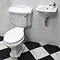 Oxford Cloakroom Suite w/ Basin Mixer, Waste & Chrome Bottle Trap Profile Large Image