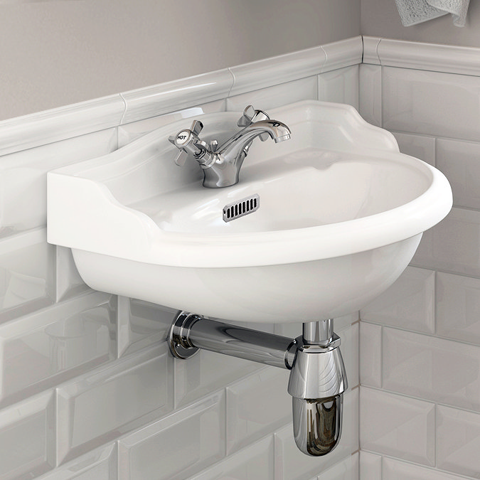 Oxford Cloakroom Suite with Basin Mixer, Waste + Chrome Bottle Trap  additional Large Image