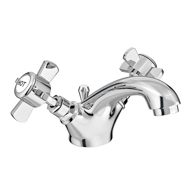 Oxford Cloakroom Suite with Basin Mixer, Waste & Chrome Bottle Trap at