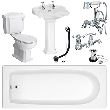 Oxford Complete Traditional Bathroom Package Profile Large Image