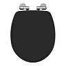 Oxford Soft Close Toilet Seat with Chrome Hinges - Various Colour Options Large Image