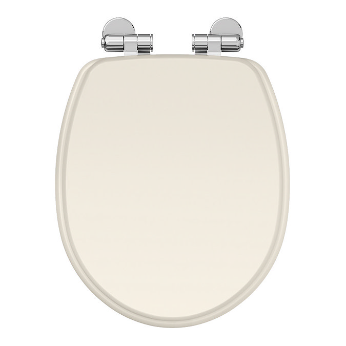 Oxford Oyster Soft Close Toilet Seat with Chrome Hinges Large Image
