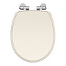 Oxford Oyster Soft Close Toilet Seat with Chrome Hinges Large Image
