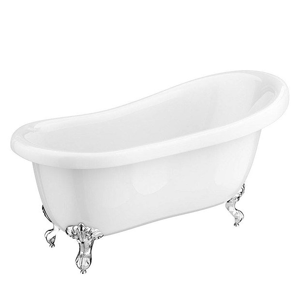 Oxford Traditional Free Standing Roll Top Slipper Bath Suite at ...