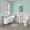 Oxford Traditional Free Standing Roll Top Slipper Bath Suite Large Image