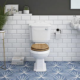 Oxford Traditional Toilet with Soft Close Seat - Various Colour Options Medium Image