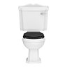Oxford Traditional Toilet with Soft Close Seat - Satin Black Large Image