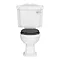 Oxford Traditional Toilet with Soft Close Seat - Gloss Graphite Large Image