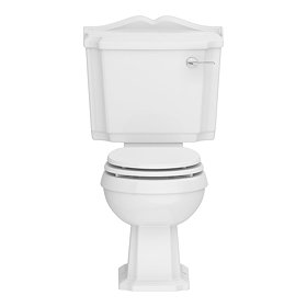 Oxford Traditional Toilet with Soft Close Seat - Gloss White Large Image