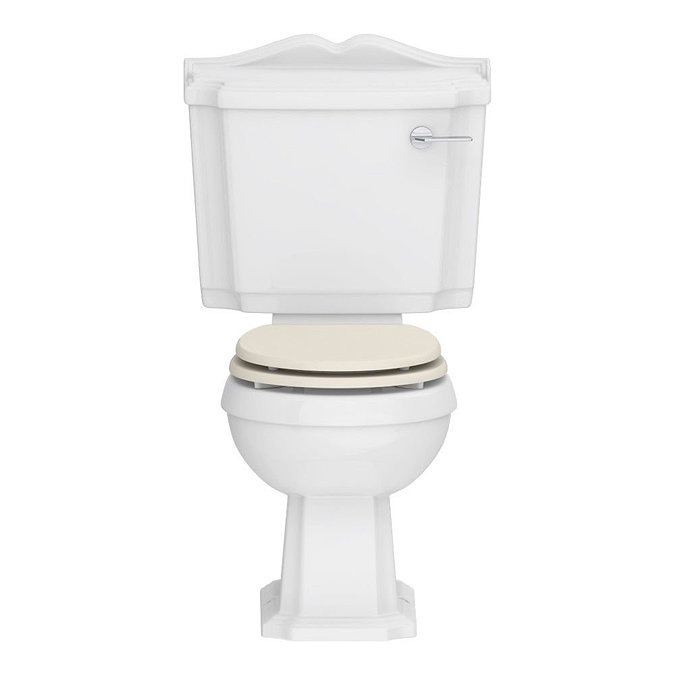 Oxford Traditional Toilet with Soft Close Seat - Oyster Large Image