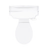 Oxford Close Coupled Traditional Toilet WC with Toilet Seat  additional Large Image