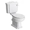 Oxford Close Coupled Traditional Toilet WC with Toilet Seat Large Image