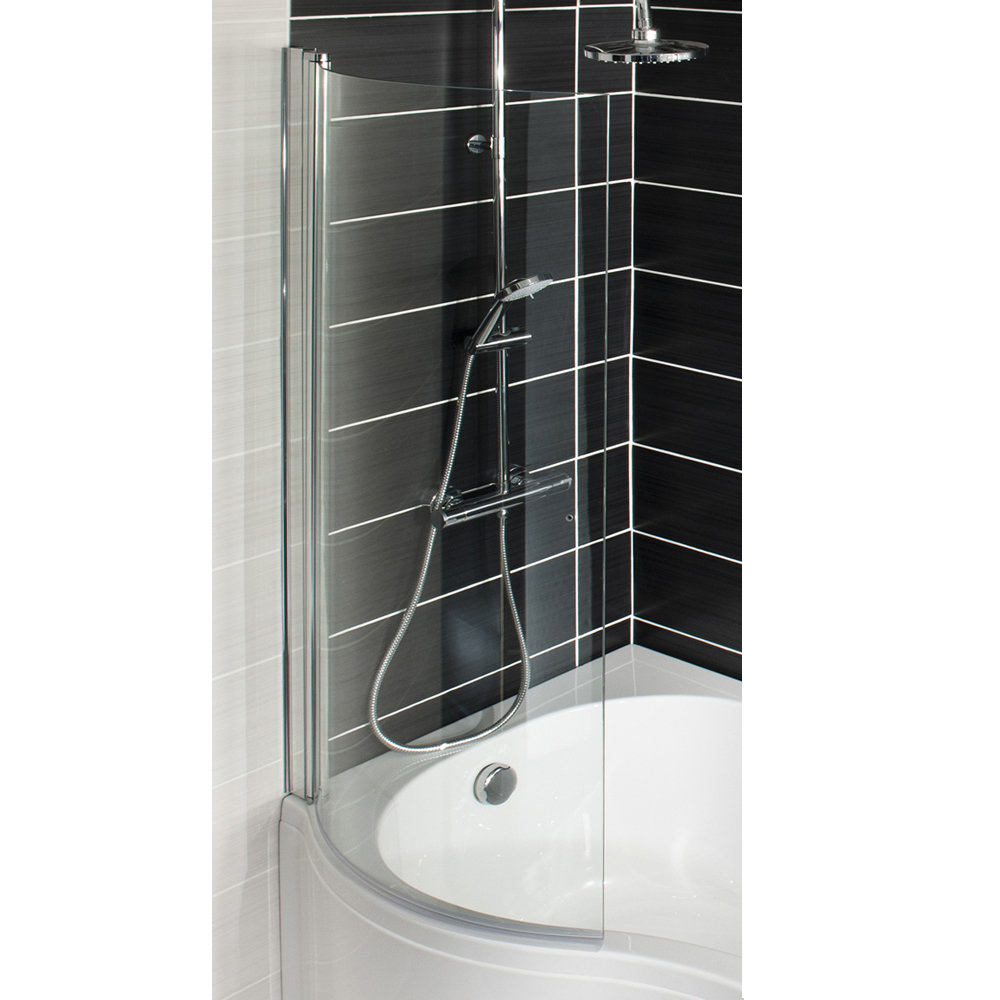 P-Shaped Bath Screen | Available From Victorian Plumbing.co.uk Now