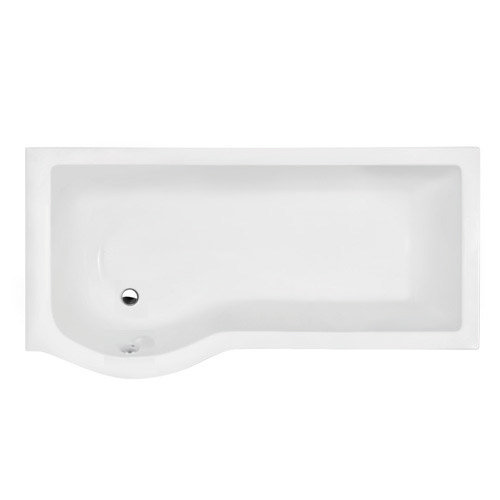 P-shaped Shower Bath Pack with Curved Shower Screen - Left hand option Feature Large Image