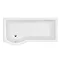 P-shaped Shower Bath Pack with Curved Shower Screen - Left hand option Feature Large Image