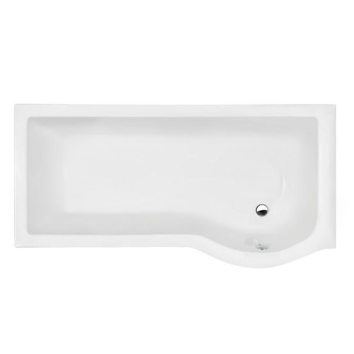 P-shaped Shower Bath Pack with Curved Shower Screen - Right hand option Feature Large Image