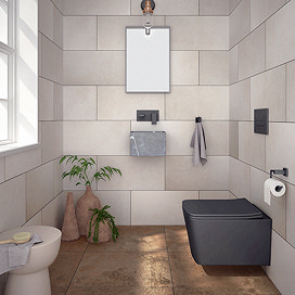 Pablo Beige Concrete Effect Wall & Floor Tiles - 315 x 615mm