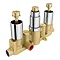 Pablo Concealed Thermostatic Valve with Fixed Shower Head & 6 Body Jets In Bathroom Large Image