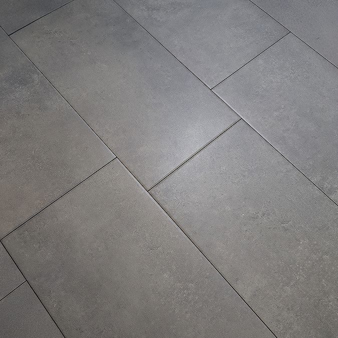 Pablo Dark Grey Concrete Effect Wall & Floor Tiles - 315 x 615mm