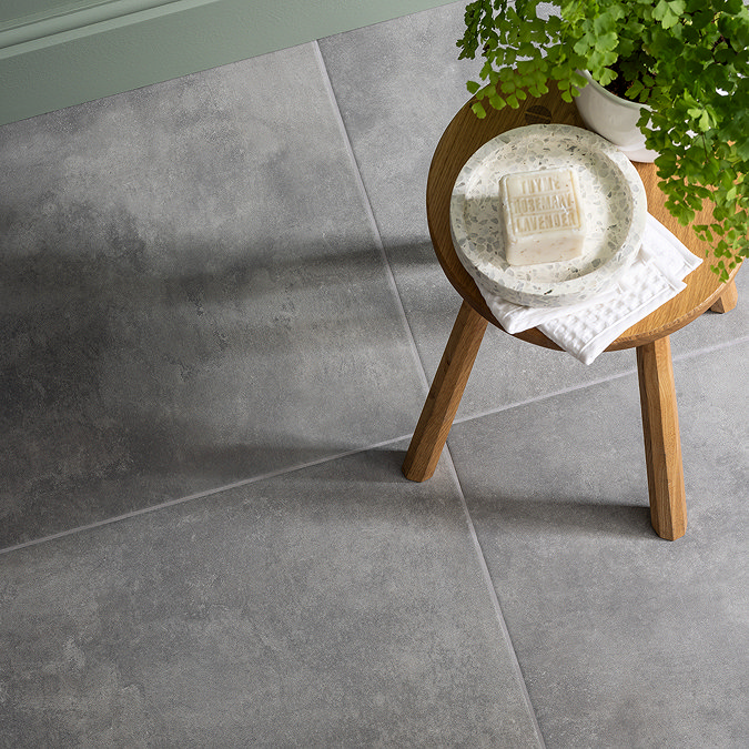 Pablo Dark Grey Concrete Effect Wall & Floor Tiles