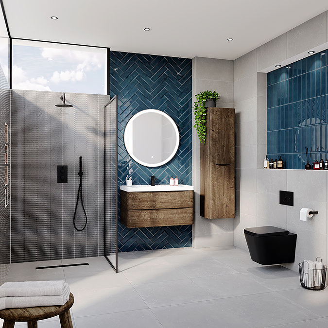 Pablo Ivory Concrete Effect Wall & Floor Tiles - 315 x 615mm