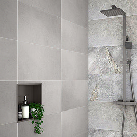 Pablo Ivory Concrete Effect Wall & Floor Tiles - 315 x 615mm