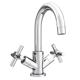 Pablo Modern Basin Mixer with Click Clack Waste - Chrome Large Image