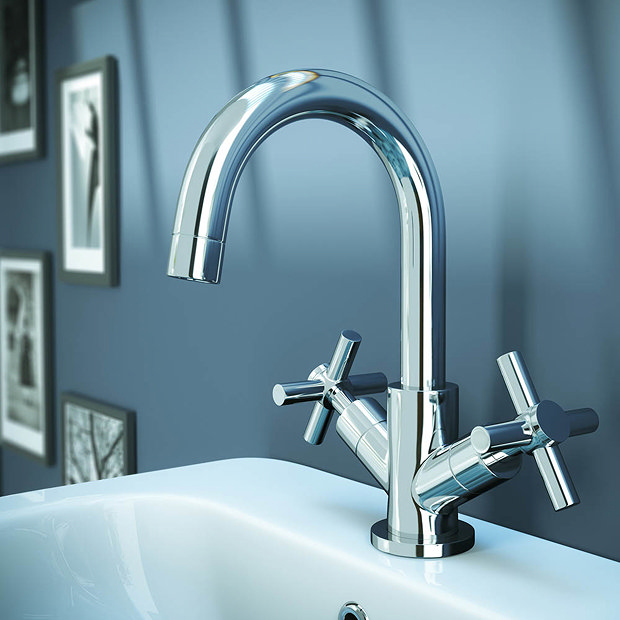 Pablo Modern Tap Package (Bath + Basin Tap) Victorian Plumbing UK