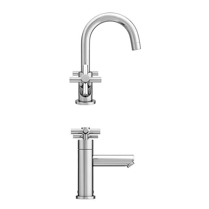 Pablo Modern Tap Package (Bath + Basin Tap)  In Bathroom Large Image