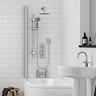 Pablo Triple Thermostatic Valve with Round Shower Head and Slider Rail Kit  Feature Large Image