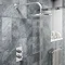 Pablo Twin Crosshead Concealed Shower Valve - Chrome Feature Large Image
