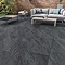 Pacific Anthracite Outdoor Stone Effect Floor Tile - 600 x 900mm Large Image