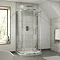 Pacific D-Shape Quadrant Shower Enclosure Inc. Tray, Waste & Easy Pumb Leg Set  Newest Large Image