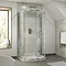 Pacific D-Shape Shower Enclosure Inc. Shower Tray + Waste  additional Large Image