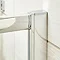 Pacific D-Shape Shower Enclosure + Slate Grey Shower Tray Profile Large Image