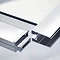 Pacific D-Shape Shower Enclosure + Slate Grey Shower Tray Feature Large Image