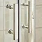 Pacific D-Shape Shower Enclosure + Slate Grey Shower Tray Standard Large Image