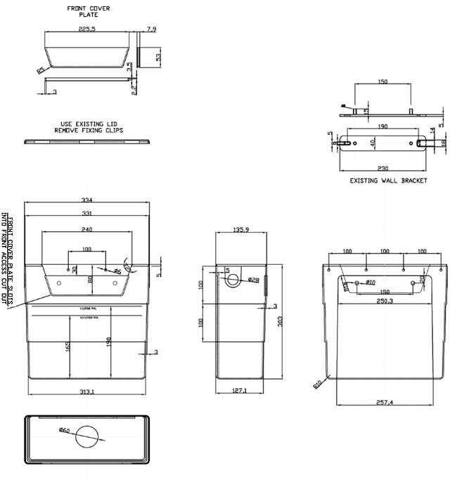Concealed Cistern