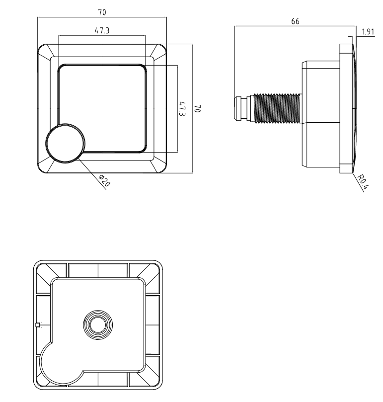 Push Button Dimensions