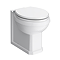 Padstow 500mm Slatted WC Toilet Unit Set – Satin Indigo Blue with Concealed Cistern, Chrome Flush & Trafalgar Pan