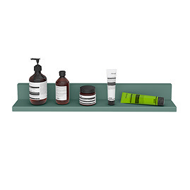 Padstow 600mm Wooden Wall Hung Shelf – Satin Green