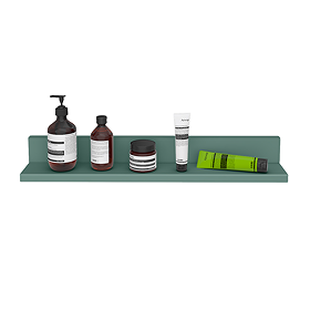 Padstow 600mm Wooden Wall Hung Shelf – Satin Green