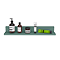 Padstow 600mm Wooden Wall Hung Shelf – Satin Green