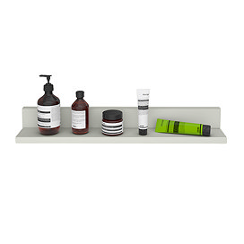 Padstow 600mm Wooden Wall Hung Shelf - Satin Grey