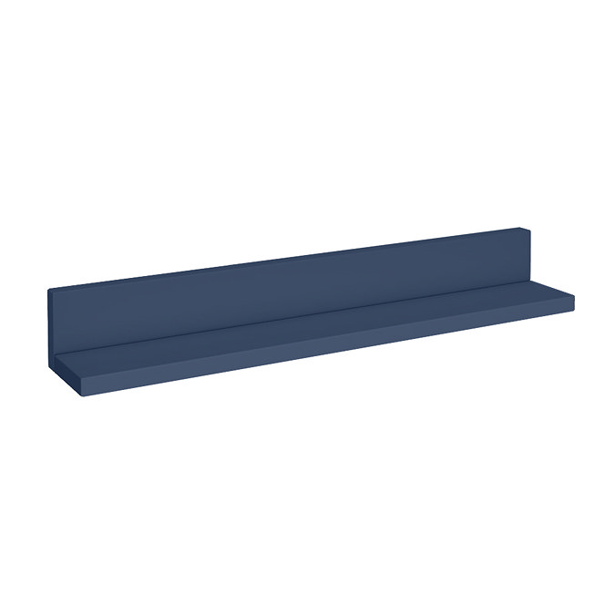 Padstow 600mm Wooden Wall Hung Shelf – Satin Indigo Blue